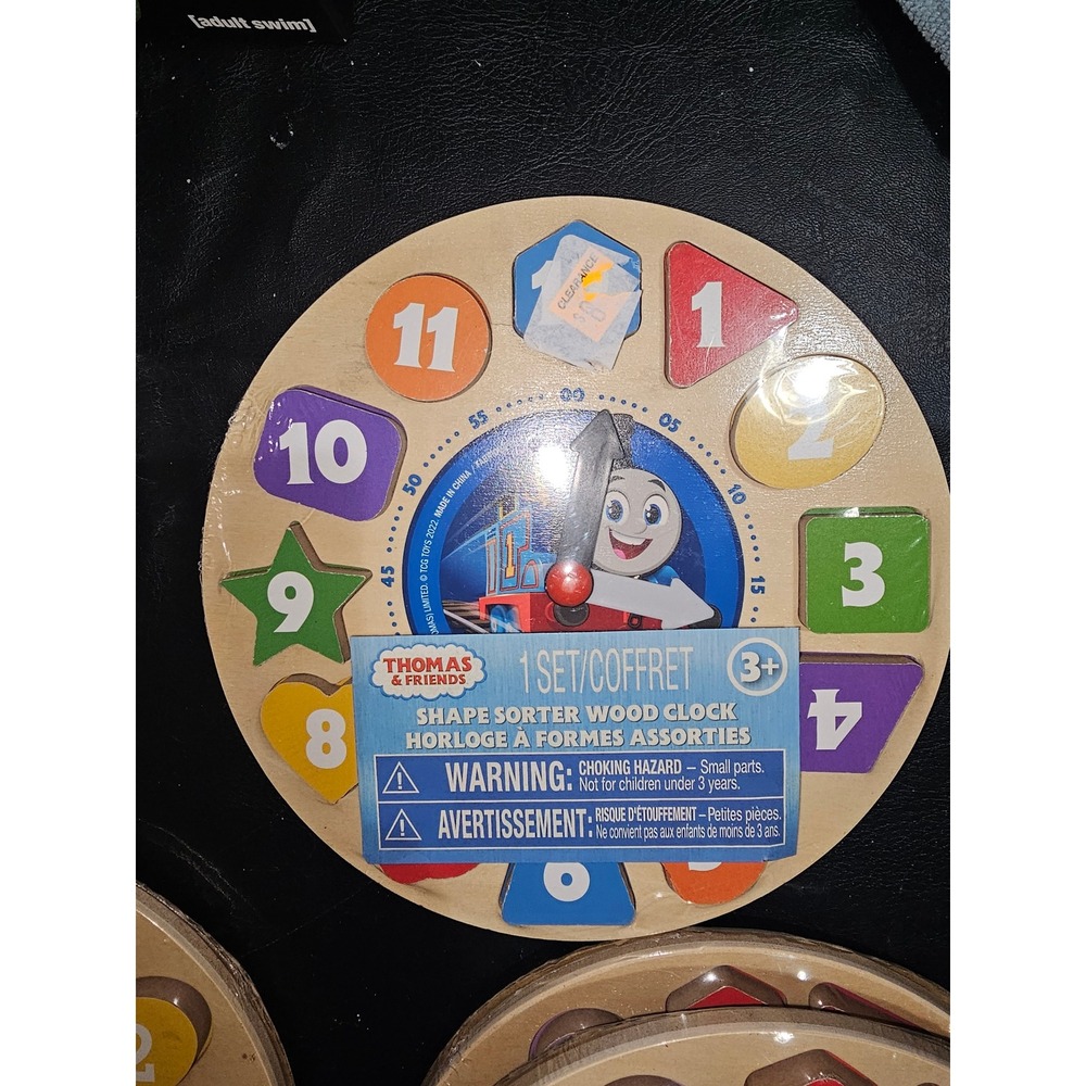 New Melissa & Doug Thomas & Friends Wooden Shape Sorter Clock Puzzle